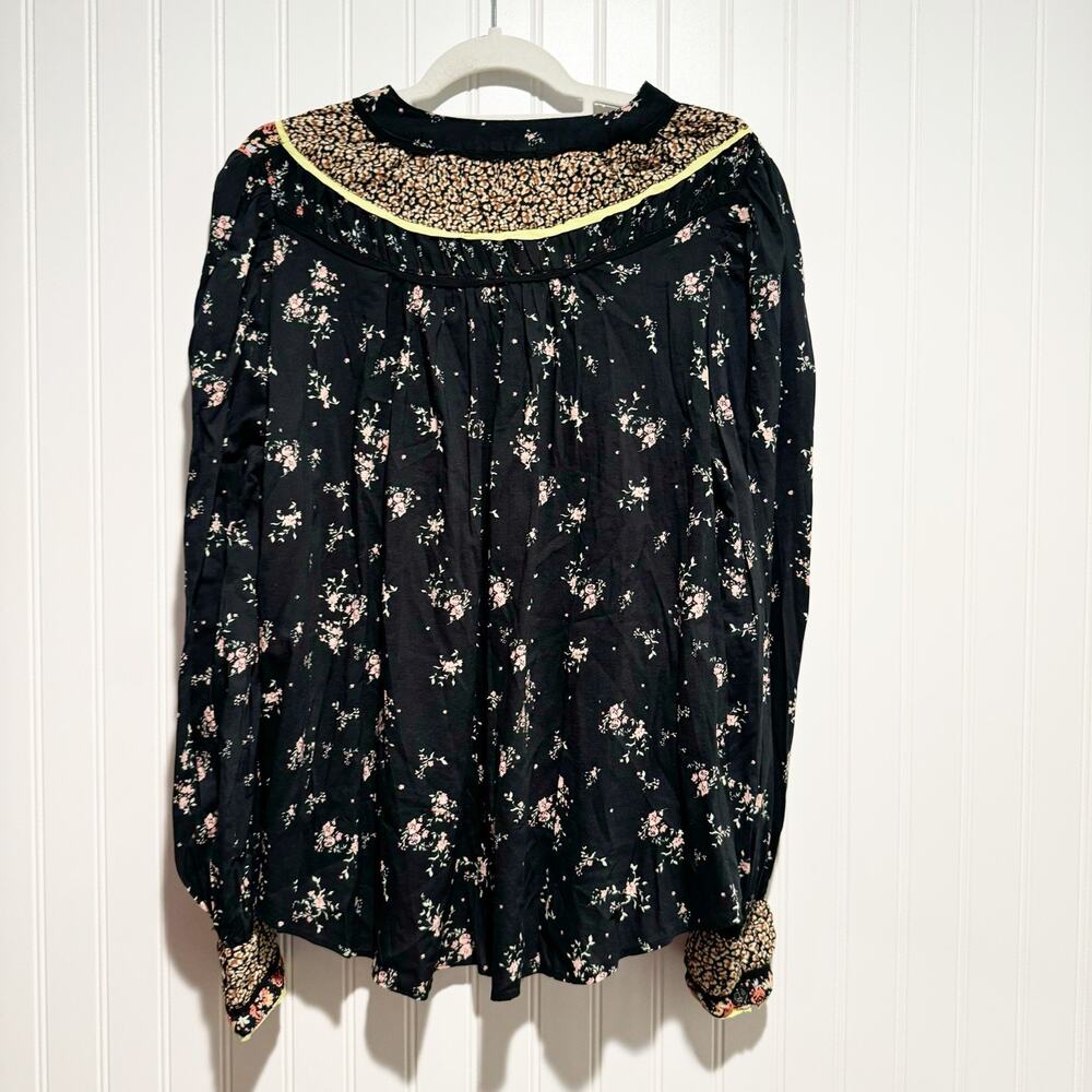 Free People Paloma Floral Boho Top Cotton Size Small NEW - Picture 8 of 8
